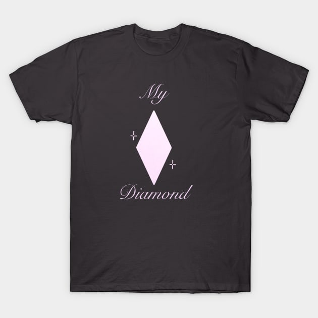 My Diamond: White T-Shirt by Starkisser